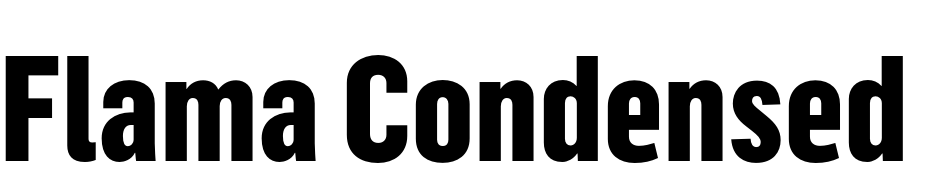 Flama Condensed Extrabold cкачати шрифт безкоштовно